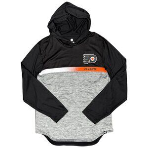 Men's FANATICS NHL Flyers Lightweight Hooded Long Sleeve Shirt- Size M‎